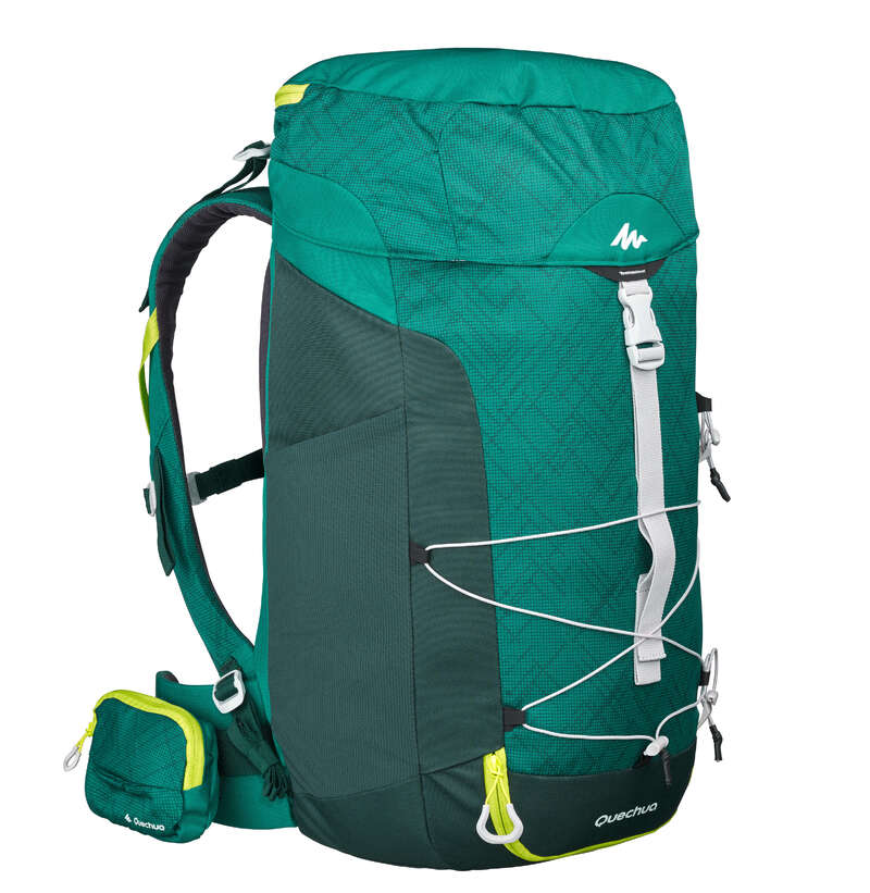 QUECHUA MH100 40L Mountain Walking Backpack Green