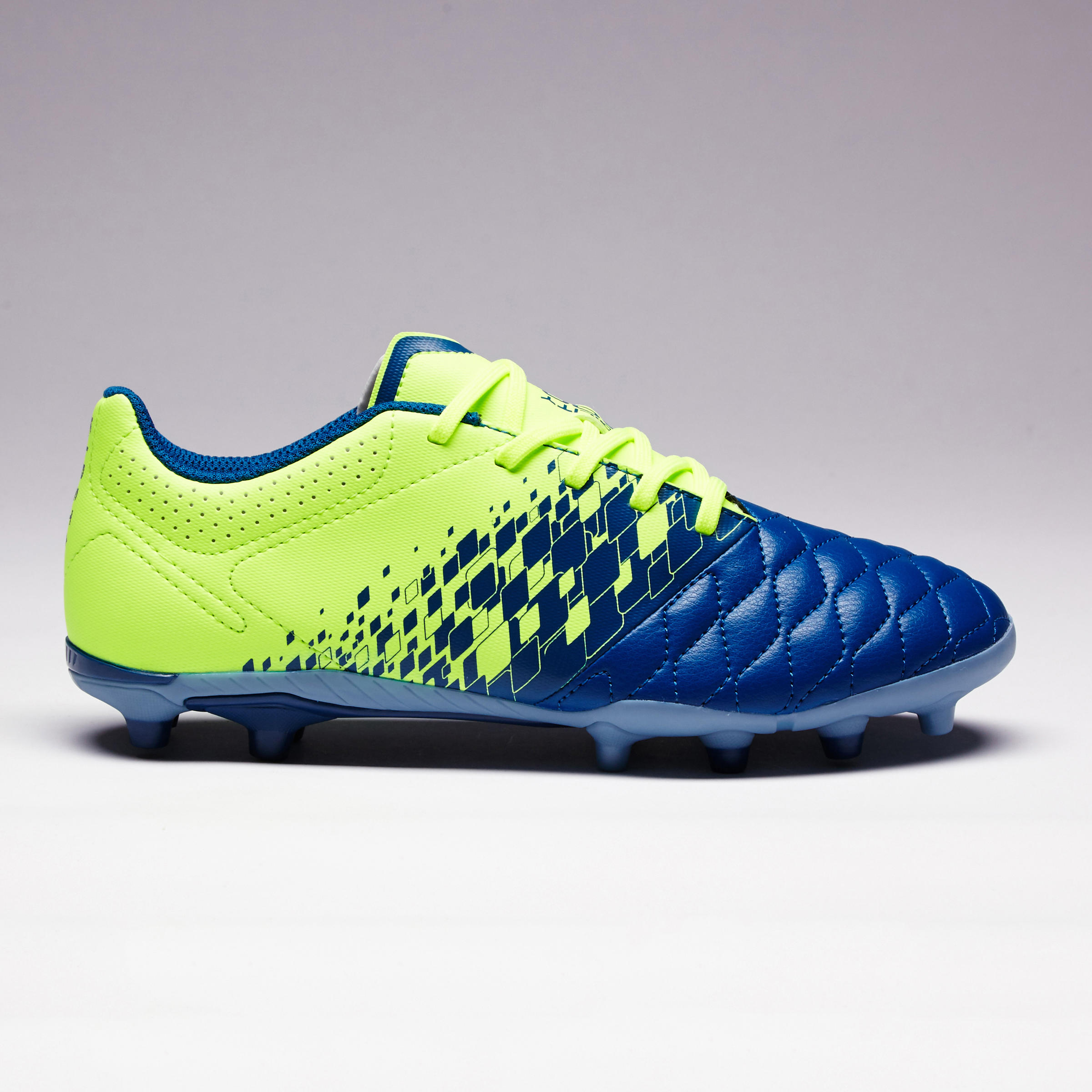 football cleats blue and yellow