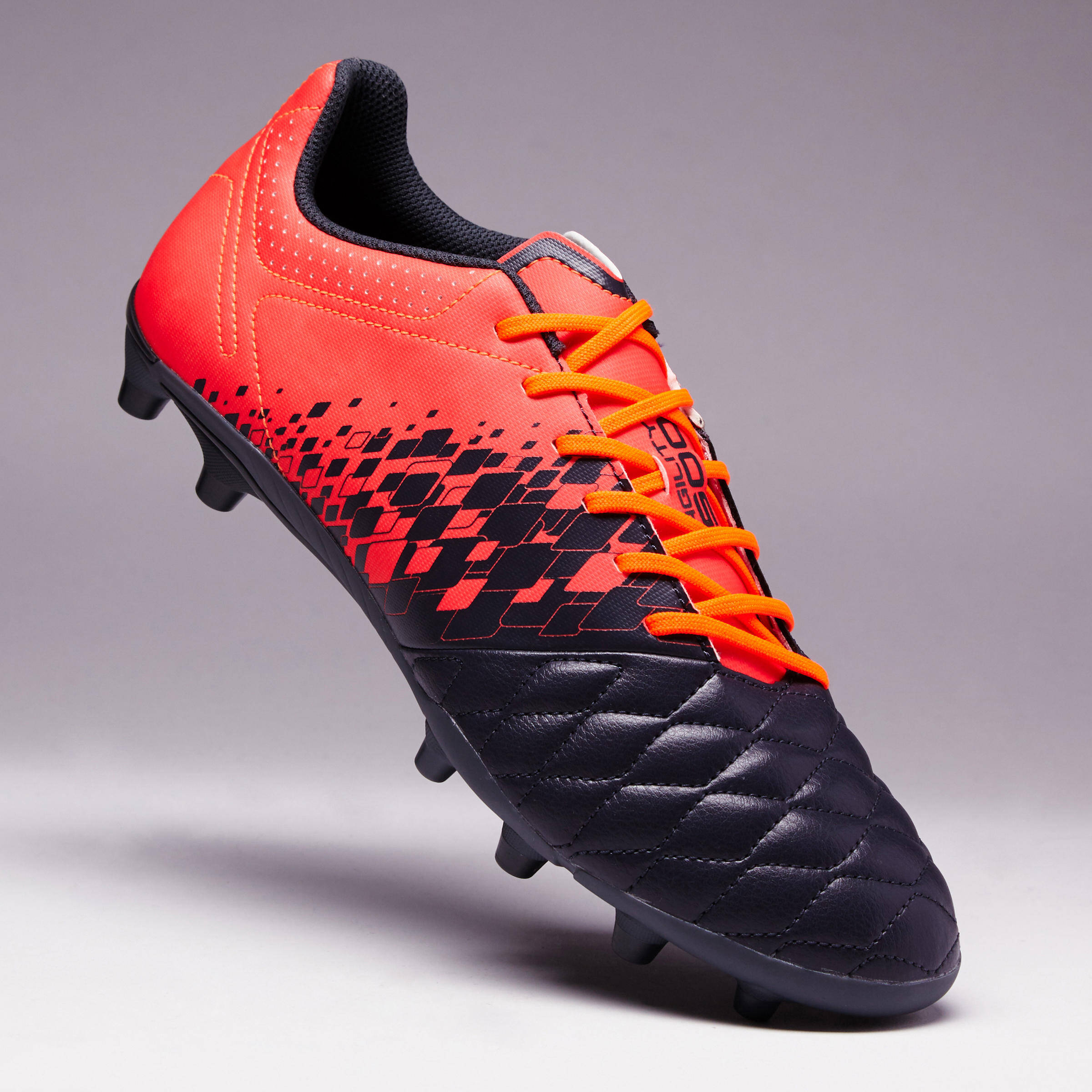 Men's Football Boots Agility 500 Pro FG - Grey/Orange -  3