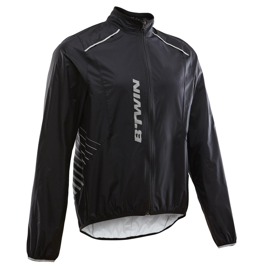 MTB-Regenjacke ST 500 schwarz