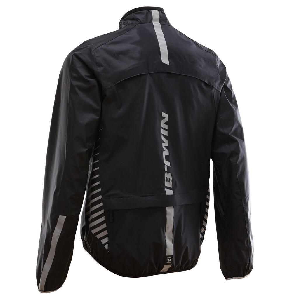 MTB-Regenjacke ST 500 schwarz