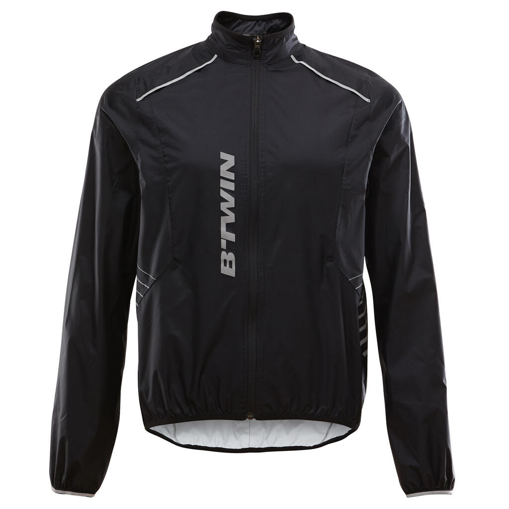MTB-Regenjacke ST 500 schwarz