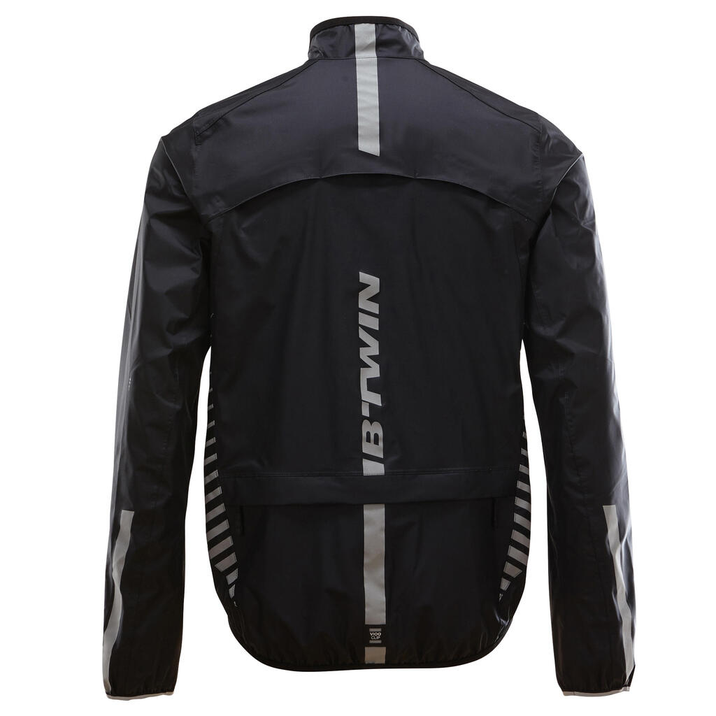 MTB-Regenjacke ST 500 schwarz