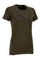 T-shirt Puma 100 Gym Stretching femme kaki