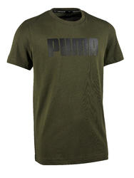 T-Shirt manches courtes Gym garçon kaki imprimé