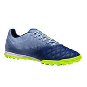Tenis de fútbol para adulto. Terrenos duros. Agility 700 piel HG gris y azul