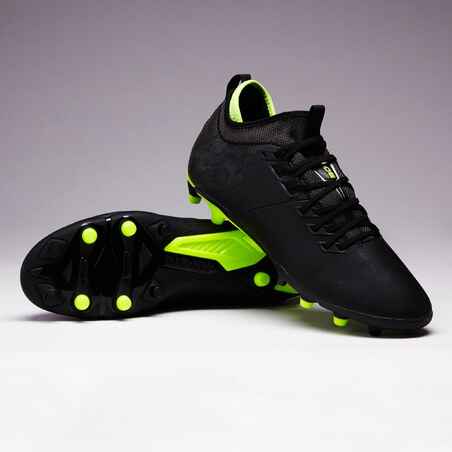 Agility 900 Mid FG Adult Dry Pitch Football Boots - Black