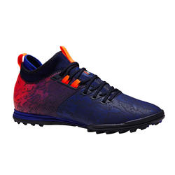 Chaussure de football adulte terrain dur Agility 900 HG bleue orange