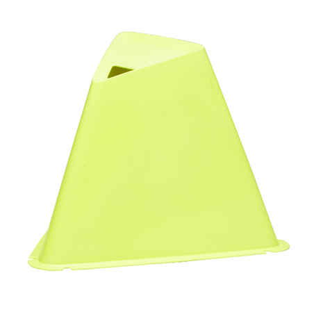 Futbolo treniruočių kūgių komplektas „Essential“, 15 cm, 6 vnt, geltoni