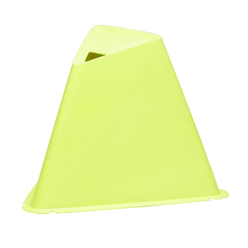 Set van 6 trainingskegels voor voetbal Essential 15 cm geel