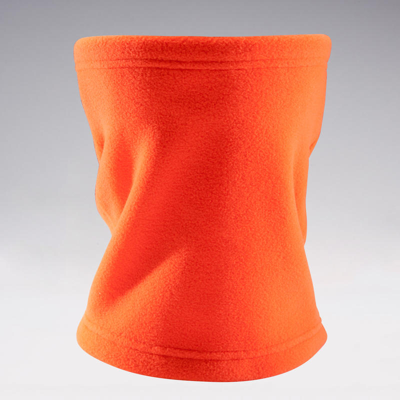 Kids' Football Neck Warmer Keepwarm 100 Neon Orange Decathlon