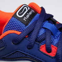 RUN SUPPORT CHILDREN'S ATHLETICS SHOES WITH LACES BLUE RED FLUO