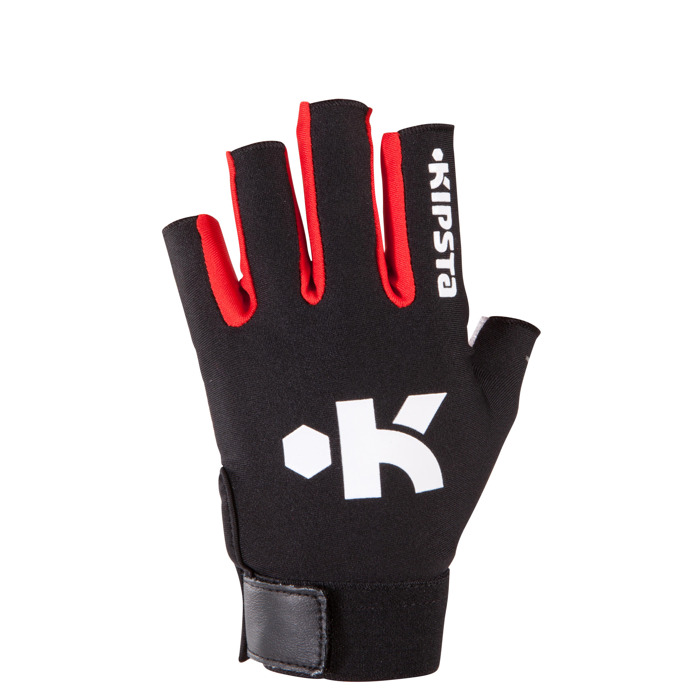 Full H Rugby Mitts - Black Red  1/8