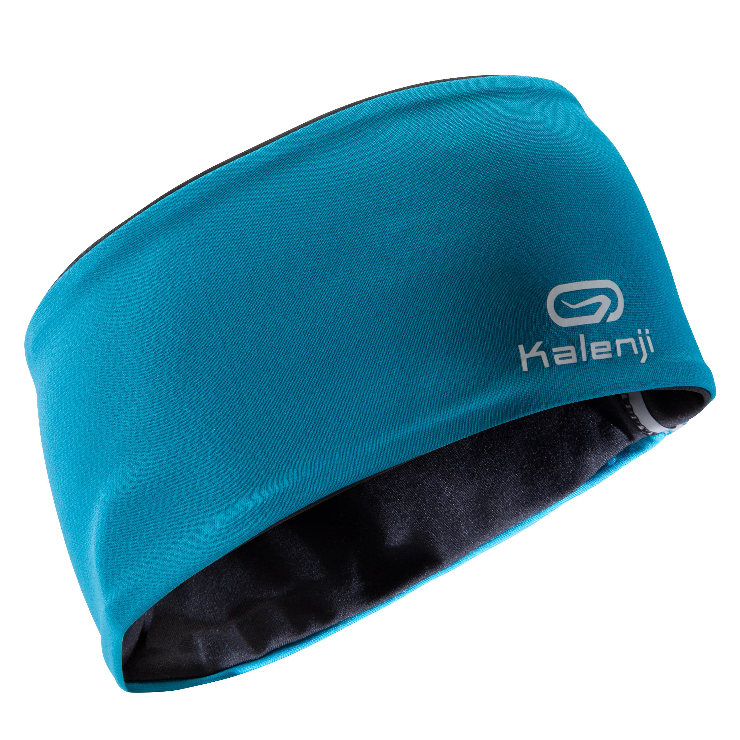 KIPRUN Reversible children's athletics winter headband - blue/black