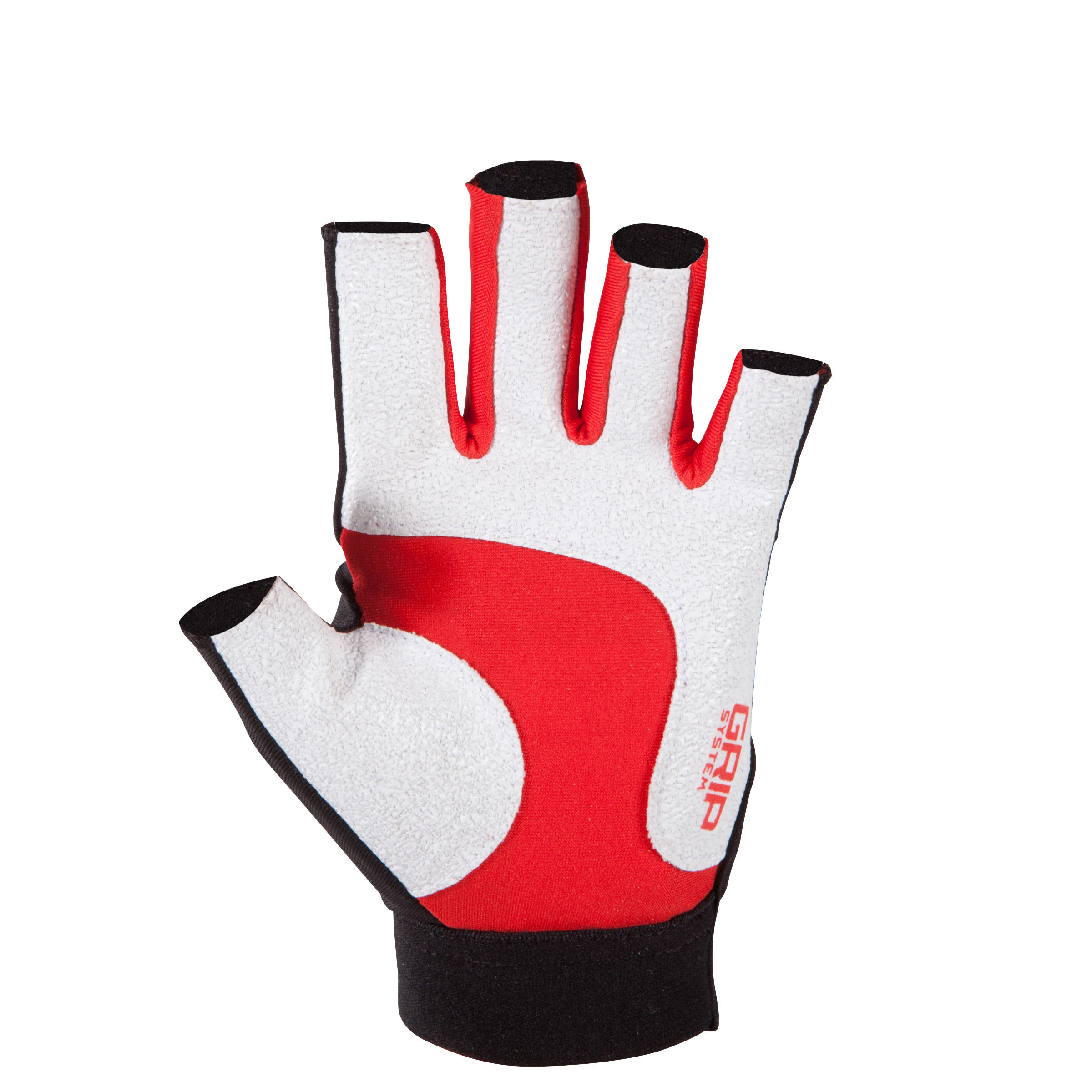 Full H Rugby Mitts - Black Red  2/8