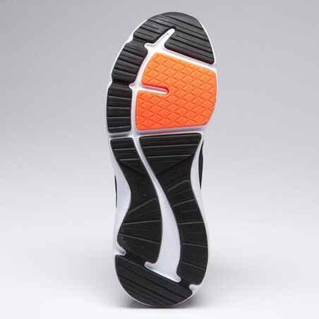 RUN SUPPORT - حذاء رياضي للأطفال - أسود رمادي أحمر