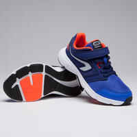 RUN SUPPORT RIP-TAB CHILDREN'S ATHLETICS SHOES - BLUE NEON RED