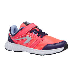 CHAUSSURE ATHLÉTISME ENFANT RUN SUPPORT SCRATCH ROSE MAUVE VIOLET