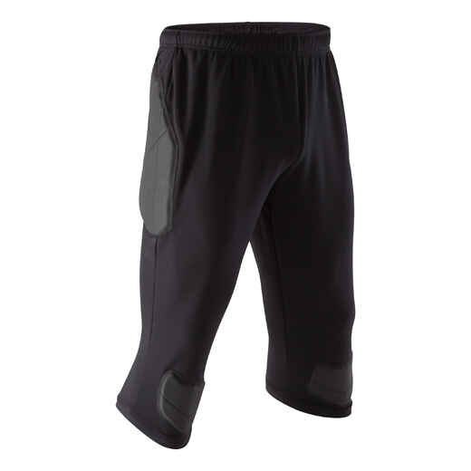 
      PANTALONE ZA FUDBALSKOG GOLMANA F100 3/4 ZA ODRASLE - CRNE
  