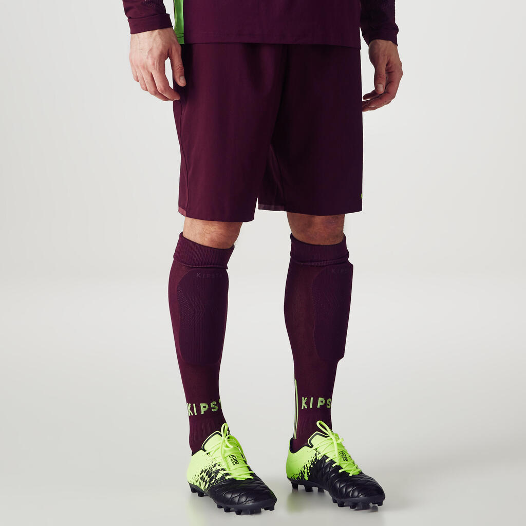 F500 Adults' Goalkeeper Football Shorts - Purple