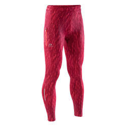 collant athlétisme enfant run dry imprimé rose