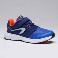 RUN SUPPORT RIP-TAB CHILDREN'S ATHLETICS SHOES - BLUE NEON RED