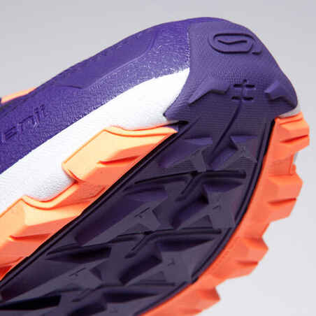 Kiprun Grip Children's Athletics Shoe - Purple Coral