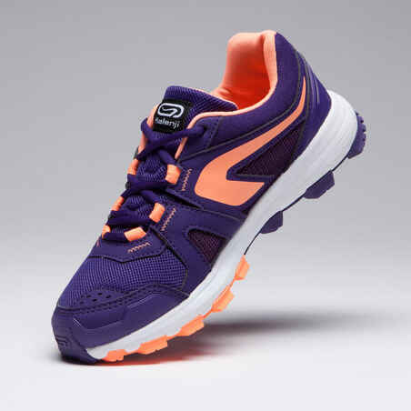 Kiprun Grip Children's Athletics Shoe - Purple Coral