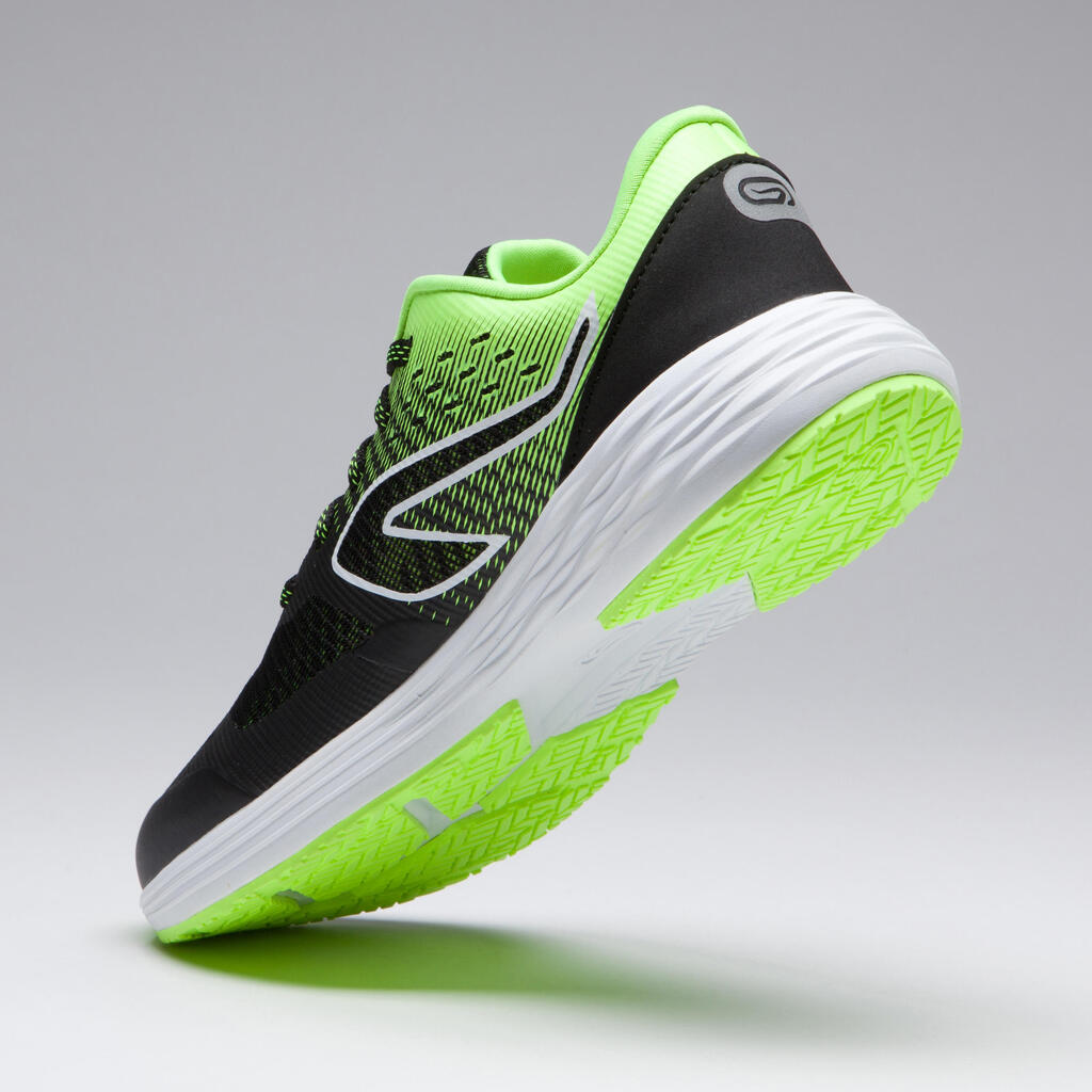 chaussures enfant d'athlétisme AT 500 kiprun fast rose fluo- bordeaux
