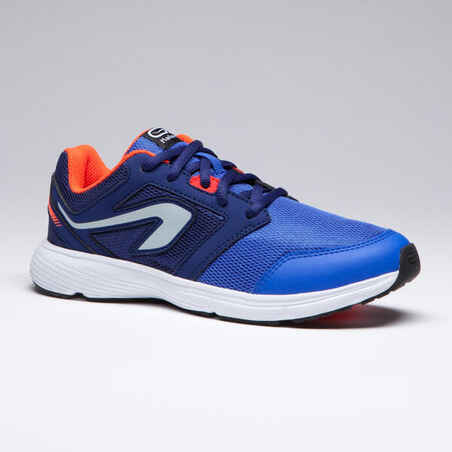 RUN SUPPORT CHILDREN'S ATHLETICS SHOES WITH LACES BLUE RED FLUO