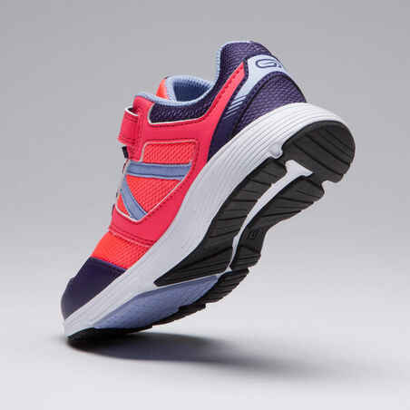 RUN SUPPORT RIP-TAB CHILDREN'S ATHLETICS SHOES - PINK MAUVE PURPLE