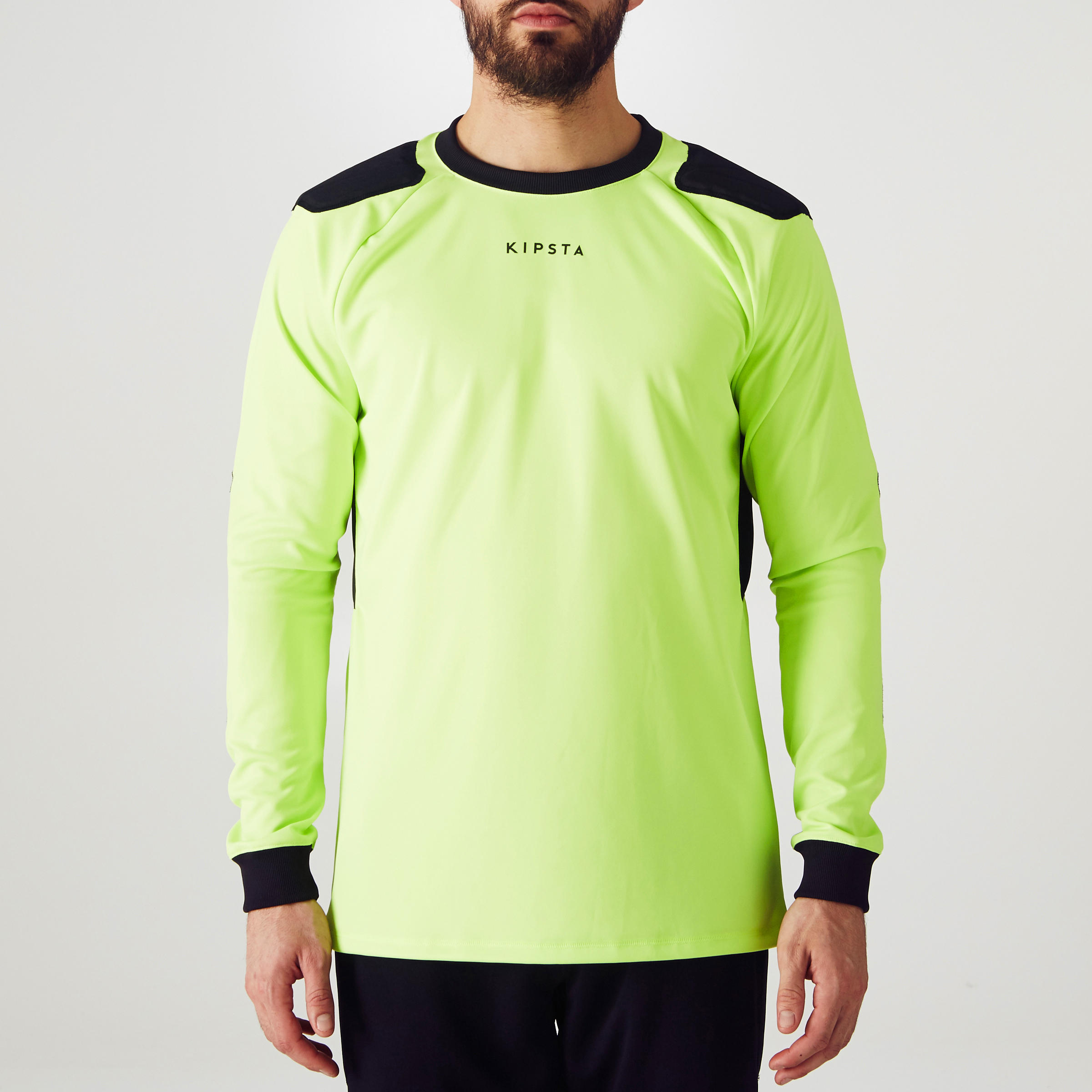 

F100 Adult Goalkeeper Shirt - Yellow -  By KIPSTA | Decathlon