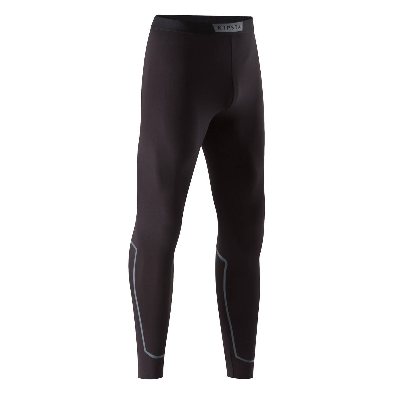 Men's Football Long Tights Keepdry 100 Black - Kipsta