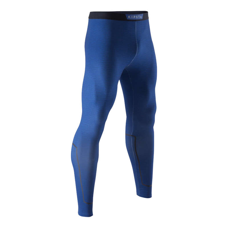 KIPSTA Adult Tights Keepdry 100 - Heathered Blue | Decathlon