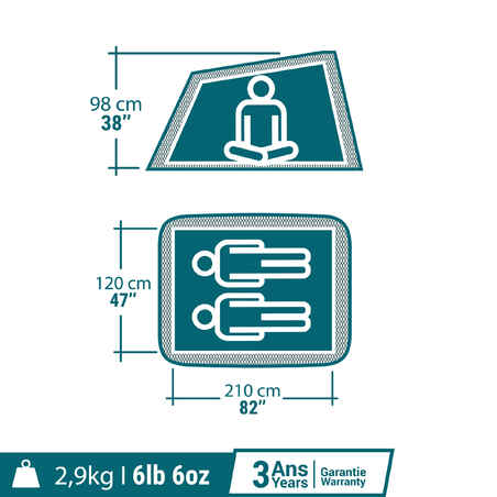 2 person pop-up tent - 2 Seconds