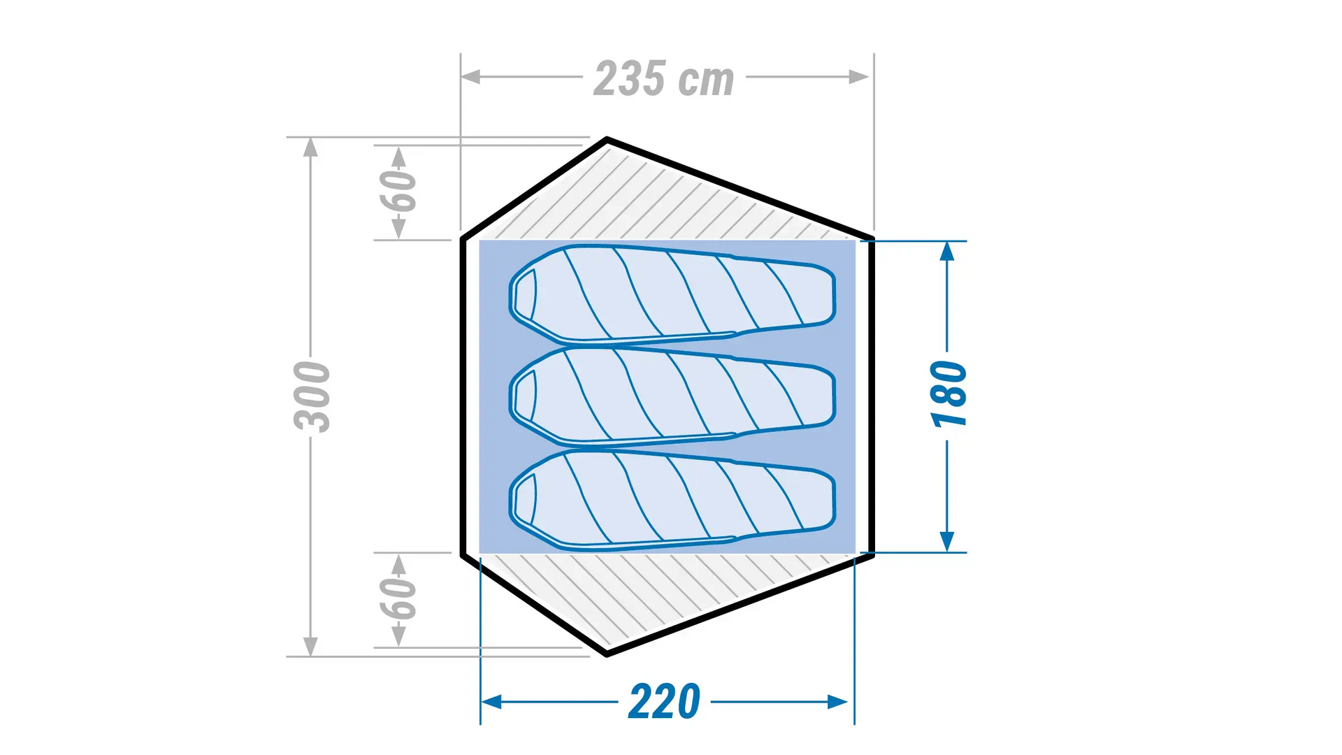 TIENDA DE CAMPAÑA FORCLAZ QUICK HIKER  3 PERSONAS (2018)