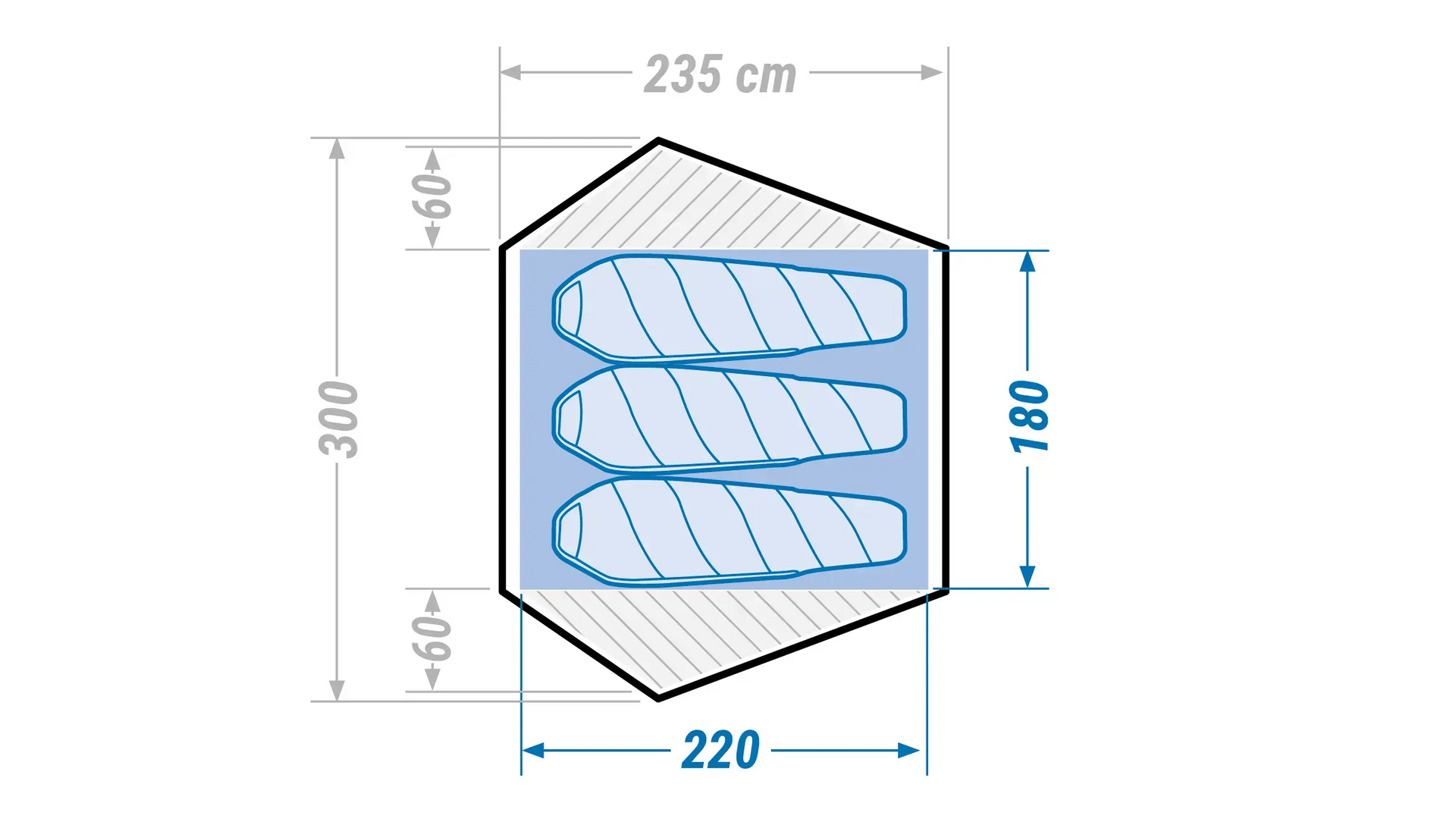 TIENDA DE CAMPAÑA FORCLAZ QUICK HIKER  3 PERSONAS (2018)