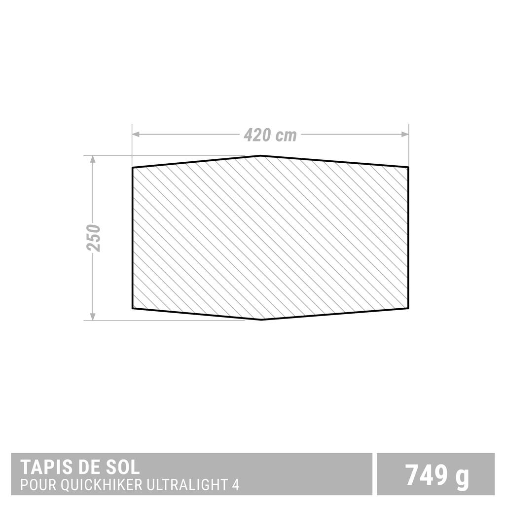 Backpacking Tent Ground Sheet 4-Person Ultralight Quickhiker