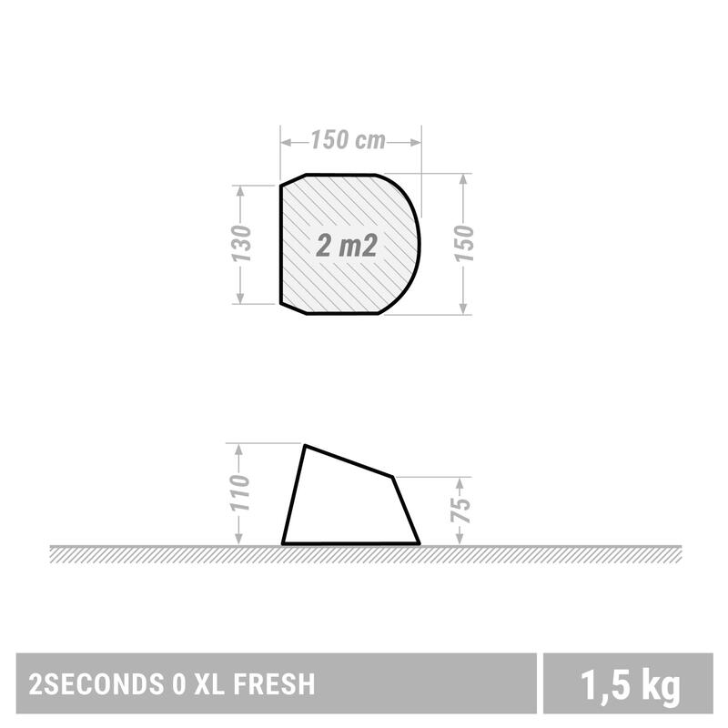 PRODUCTO OCASIÓN: Refugio Camping 2 Seconds Fresh 2 Personas UPF50+