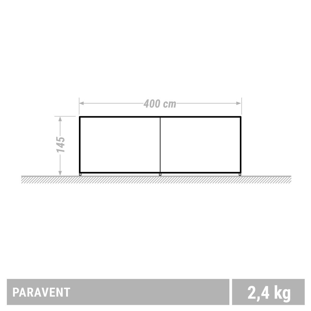 Camping-Windschutz 4×1,45 m für 6 Personen