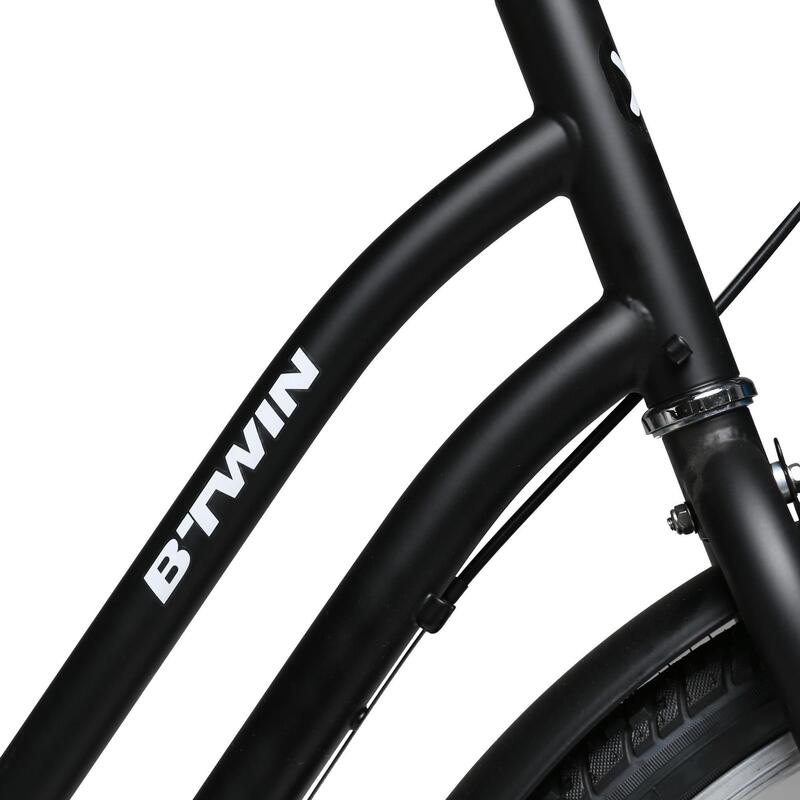 26" Elops 100 City Bike - Black