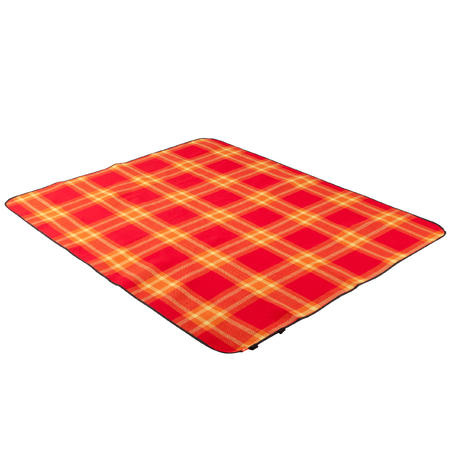 Hiking equipment picnic rug - red