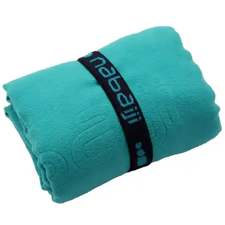 Swimming Microfibre Towel Size M 60 x 80 cm - Blue