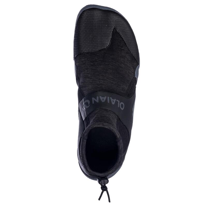 Neopren Sörf İç Ayakkabısı - 2 mm - Gri/Siyah - 500
