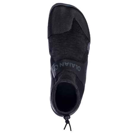 Neopreniniai banglentininko batai žemu aulu „500“, 2 mm storio, pilki, juodi