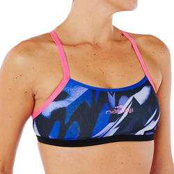 Brassière de natation femme ultra résistante au chlore Jade wing rose