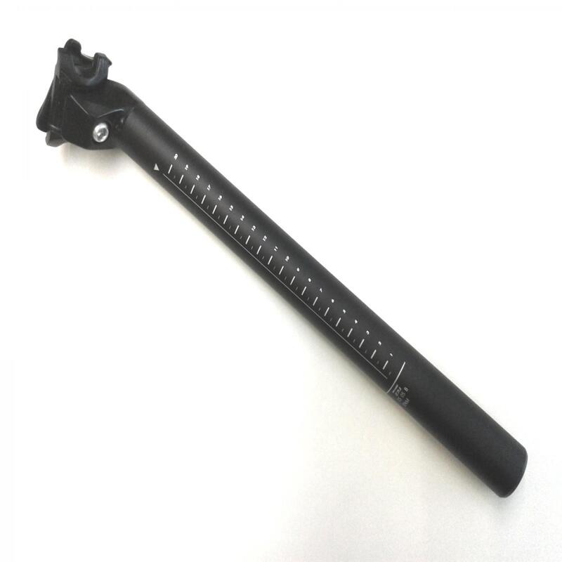 Hliníková sedlovka 29,8 mm 350 mm s podsedlovým zámkem černá 