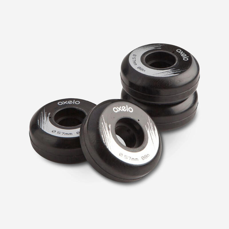 Ruote roller STREET 57 mm/88A nere x4