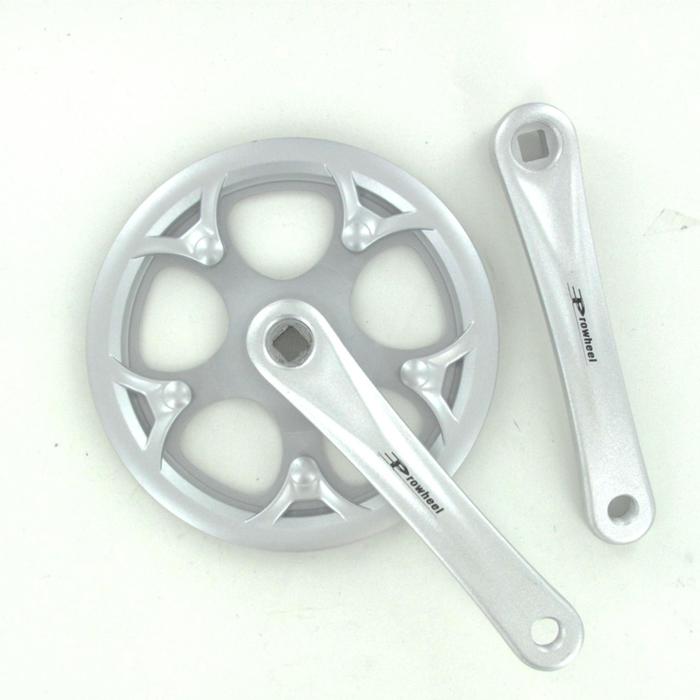 Pédalier Vintage Mono Plateau 46 Dents – Acier Chromé, Fixation Par Clavettes, Pour Vélo De Ville