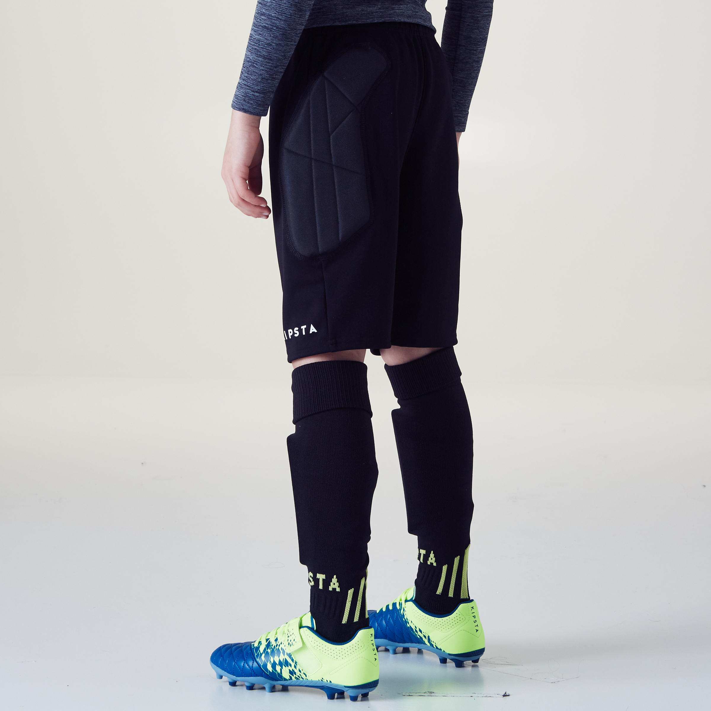 F100 Kids' Goalkeeper Shorts - Black 5/9